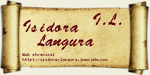 Isidora Langura vizit kartica